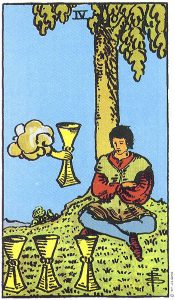 four of cups present